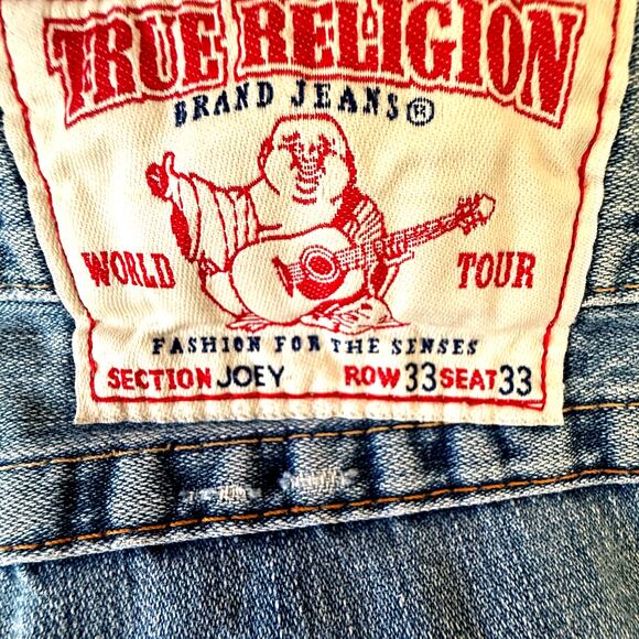 True Religion Joey Jeans Mens 33 x 33 Vintage Y2K Bootcut Western Country Denim - Picture 12 of 15